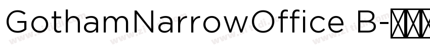 GothamNarrowOffice B字体转换